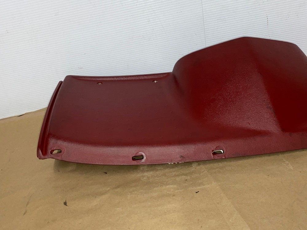 OEM 1974 1975 1976 Cadillac Deville Fleetwood Calais 1974 1975 1976 1977 1978 Eldorado LEFT DASH LOWER UNDER STEERING COLUMN BEZEL TRIM RED #3516124 - Image 8