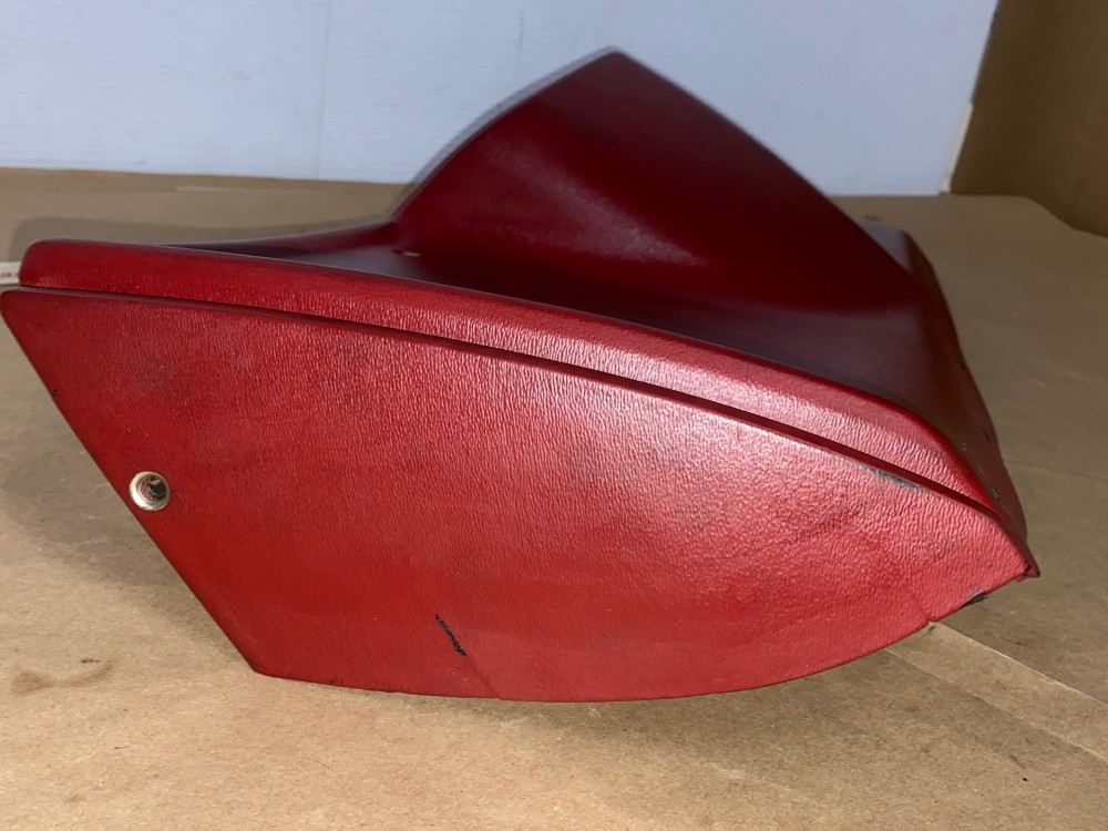OEM 1974 1975 1976 Cadillac Deville Fleetwood Calais 1974 1975 1976 1977 1978 Eldorado LEFT DASH LOWER UNDER STEERING COLUMN BEZEL TRIM RED #3516124 - Image 9