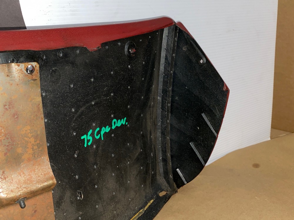 OEM 1974 1975 1976 Cadillac Deville Fleetwood Calais 1974 1975 1976 1977 1978 Eldorado LEFT DASH LOWER UNDER STEERING COLUMN BEZEL TRIM RED #3516124 - Image 15