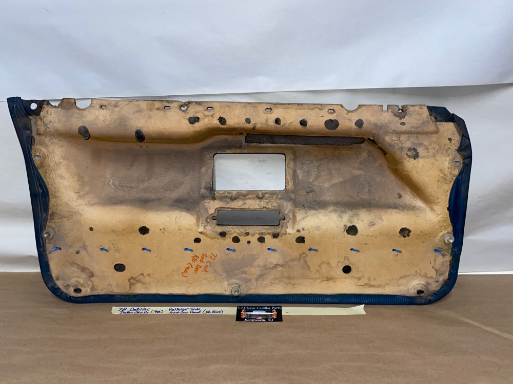 OEM 1971 1972 1973 1974 1975 1976 Cadillac Sedan Deville Fleetwood Calais 4 Door RIGHT PASSENGER SIDE FRONT LOWER DOOR PANEL ARM REST - DARK BLUE - Image 17