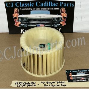 OEM 1971 1972 1973 1974 1975 1976 Cadillac Deville Eldorado Calais Fleetwood Commercial Chassis 1976 1977 Seville A/C BLOWER MOTOR SQUIRREL CAGE #3027062