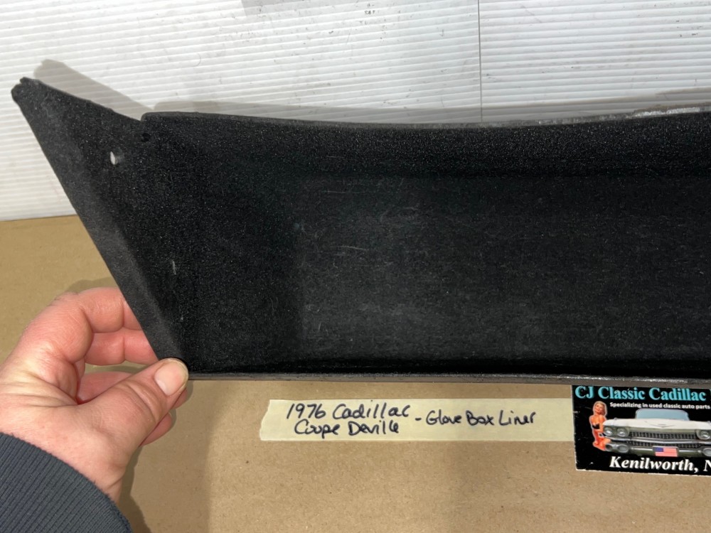 OEM 1974 1975 1976 Cadillac Deville Fleetwood Calais 1974 1975 1976 1977 1978 Cadillac Eldorado DASH GLOVE BOX GLOVEBOX LINER STORAGE TRAY COMPARTMENT #1602436 - Image 10