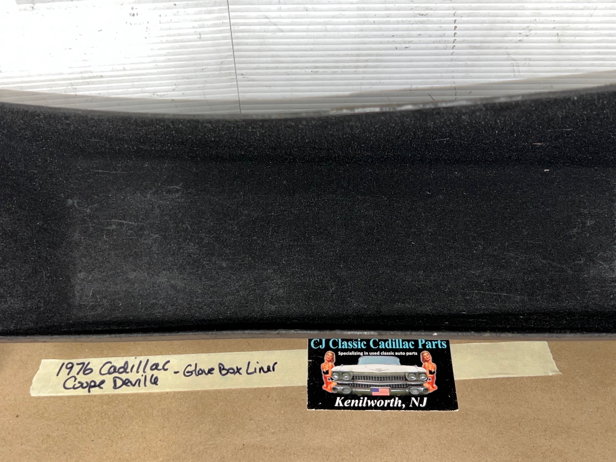 OEM 1974 1975 1976 Cadillac Deville Fleetwood Calais 1974 1975 1976 1977 1978 Cadillac Eldorado DASH GLOVE BOX GLOVEBOX LINER STORAGE TRAY COMPARTMENT #1602436 - Image 2