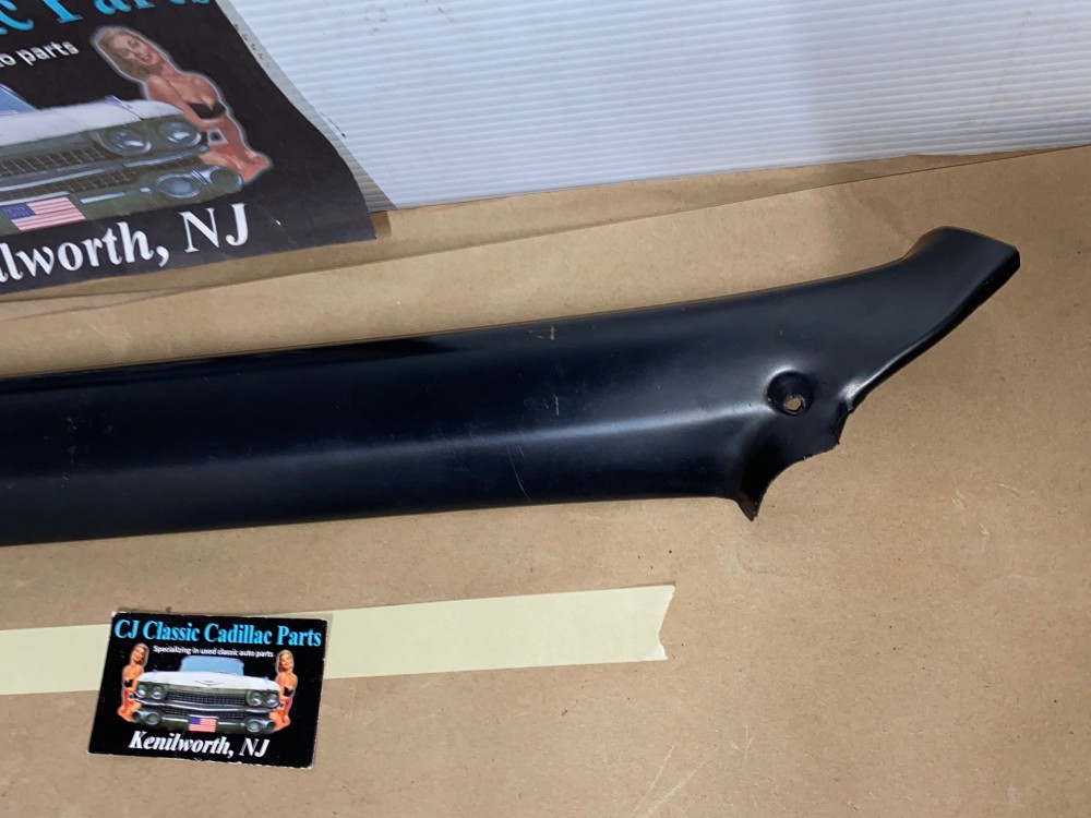 OEM 1974 1975 1976 Cadillac Sedan DeVille Calais Fleetwood RIGHT PASSENGER INTERIOR WINDSHIELD A PILLAR TRIM BLACK - Image 8