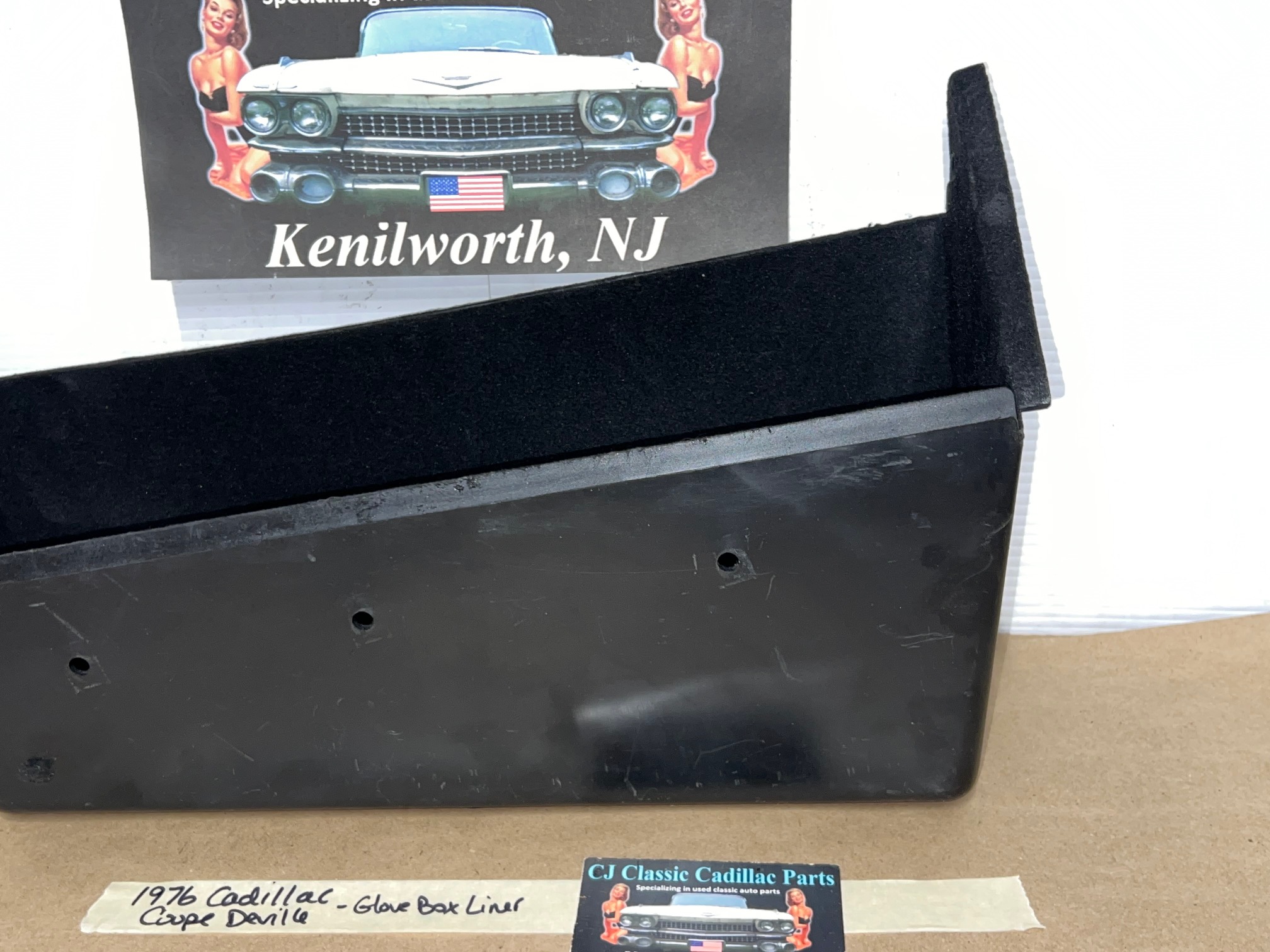 OEM 1974 1975 1976 Cadillac Deville Fleetwood Calais 1974 1975 1976 1977 1978 Cadillac Eldorado DASH GLOVE BOX GLOVEBOX LINER STORAGE TRAY COMPARTMENT #1602436 - Image 4