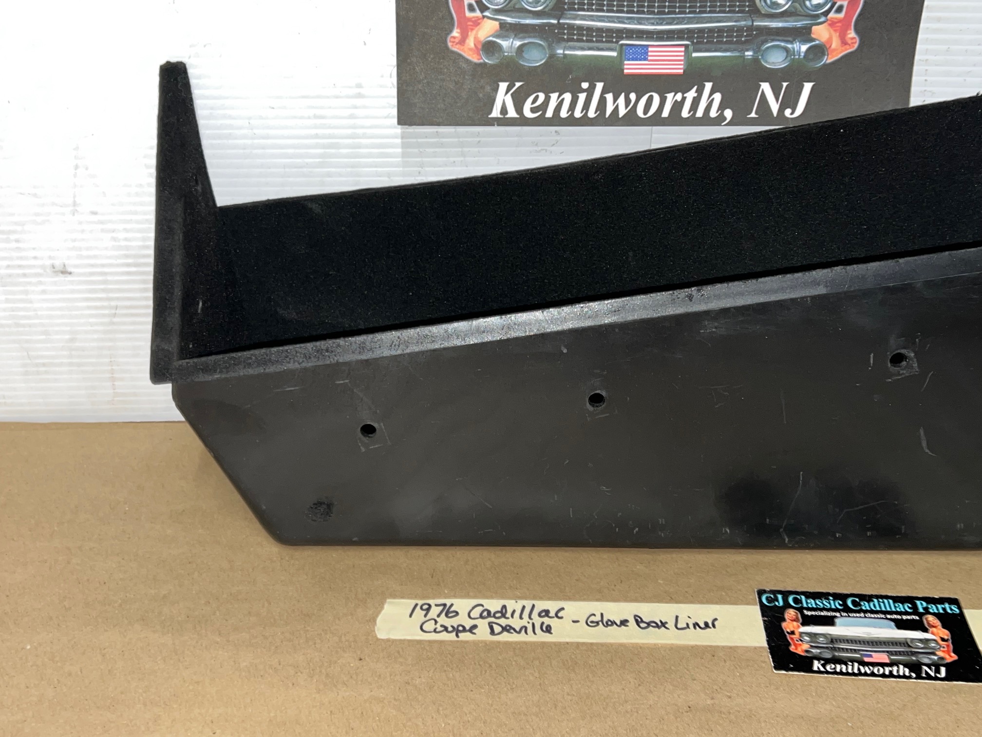 OEM 1974 1975 1976 Cadillac Deville Fleetwood Calais 1974 1975 1976 1977 1978 Cadillac Eldorado DASH GLOVE BOX GLOVEBOX LINER STORAGE TRAY COMPARTMENT #1602436 - Image 5