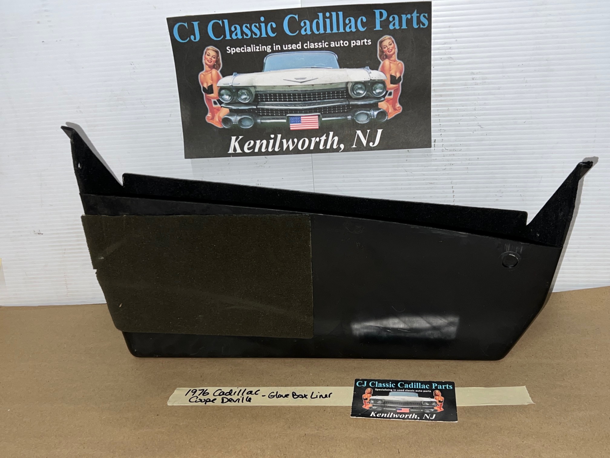 OEM 1974 1975 1976 Cadillac Deville Fleetwood Calais 1974 1975 1976 1977 1978 Cadillac Eldorado DASH GLOVE BOX GLOVEBOX LINER STORAGE TRAY COMPARTMENT #1602436 - Image 8