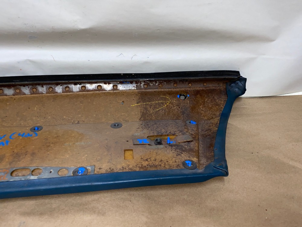 OEM 1971 1972 Cadillac Sedan Deville Fleetwood Calais 4 Door LEFT DRIVER SIDE FRONT UPPER DOOR PANEL TRIM DARK BLUE - Image 22