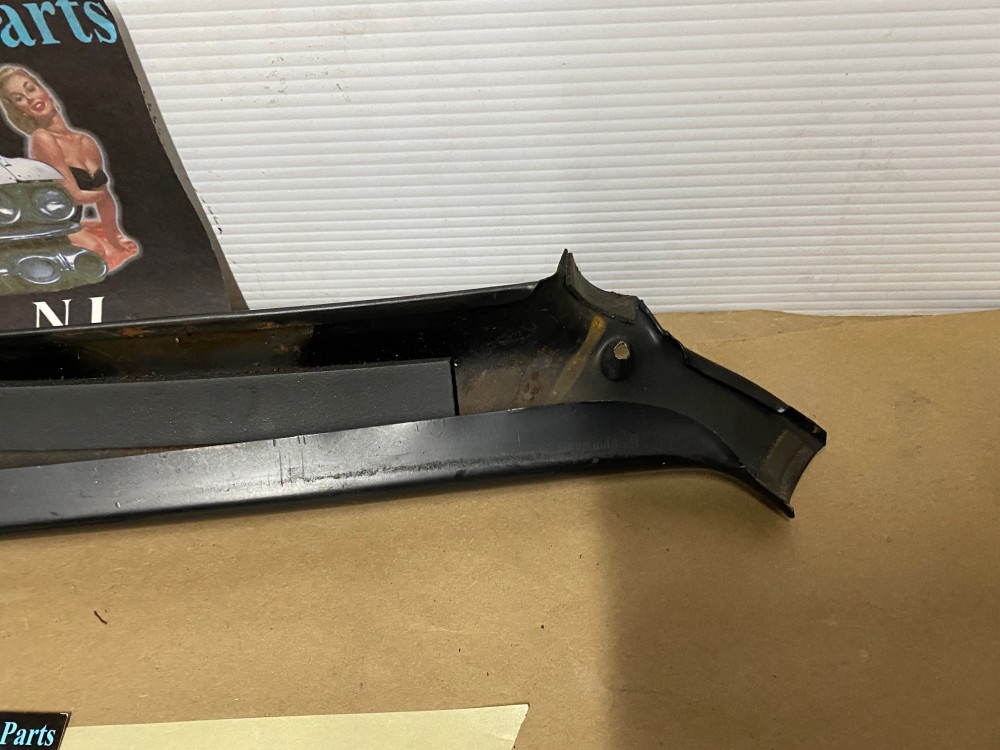 OEM 1974 1975 1976 Cadillac Sedan DeVille Calais Fleetwood RIGHT PASSENGER INTERIOR WINDSHIELD A PILLAR TRIM BLACK - Image 20