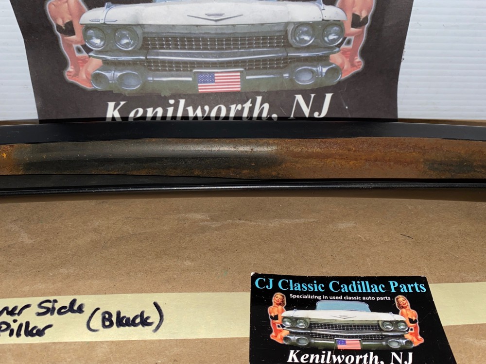 OEM 1974 1975 1976 Cadillac Sedan DeVille Calais Fleetwood RIGHT PASSENGER INTERIOR WINDSHIELD A PILLAR TRIM BLACK - Image 22