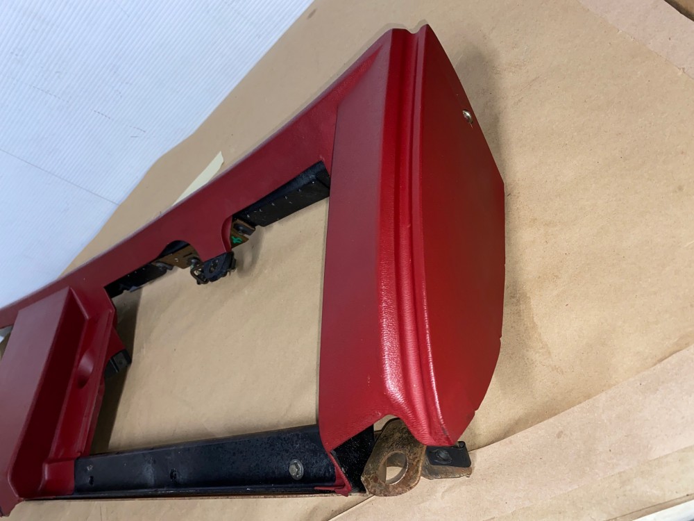 OEM 1974 1975 1976 Cadillac Deville Eldorado Calais PASSENGER SIDE RIGHT LOWER DASH TRIM GLOVE BOX SURROUND RED #1602492 - Image 11