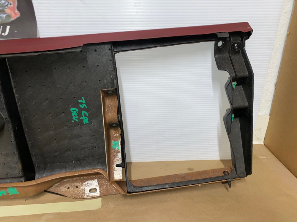 OEM 1974 1975 1976 Cadillac Deville Eldorado Calais PASSENGER SIDE RIGHT LOWER DASH TRIM GLOVE BOX SURROUND RED #1602492 - Image 20