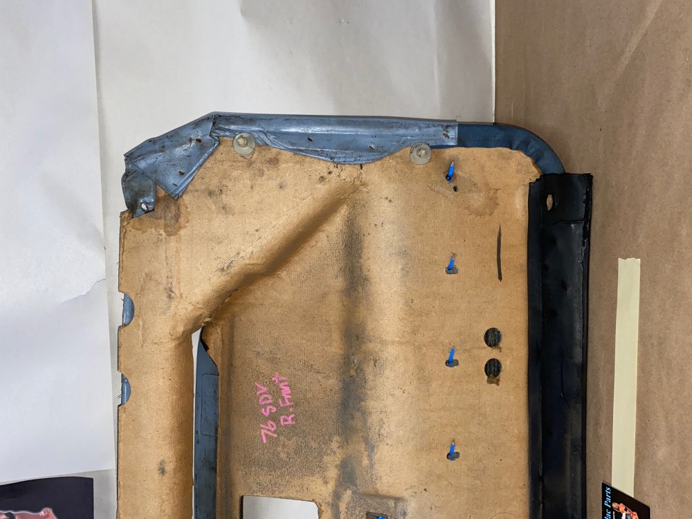 OEM 1971 1972 1973 1974 1975 1976 Cadillac Sedan Deville Fleetwood Calais 4 Door RIGHT PASSENGER SIDE FRONT LOWER DOOR PANEL with COURTESY LIGHT - LIGHT BLUE - Image 18