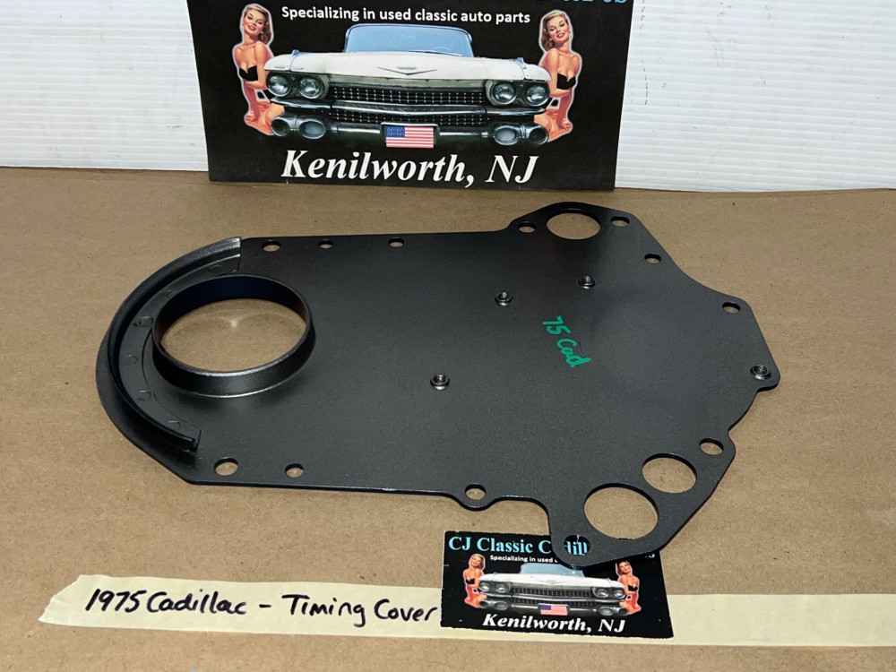 OEM 1968 1969 1970 1971 1972 1973 1974 1975 1976 Cadillac Eldorado Deville Fleetwood Calais 472/500 Engine FRONT TIMING CHAIN COVER #3633103 - Image 7