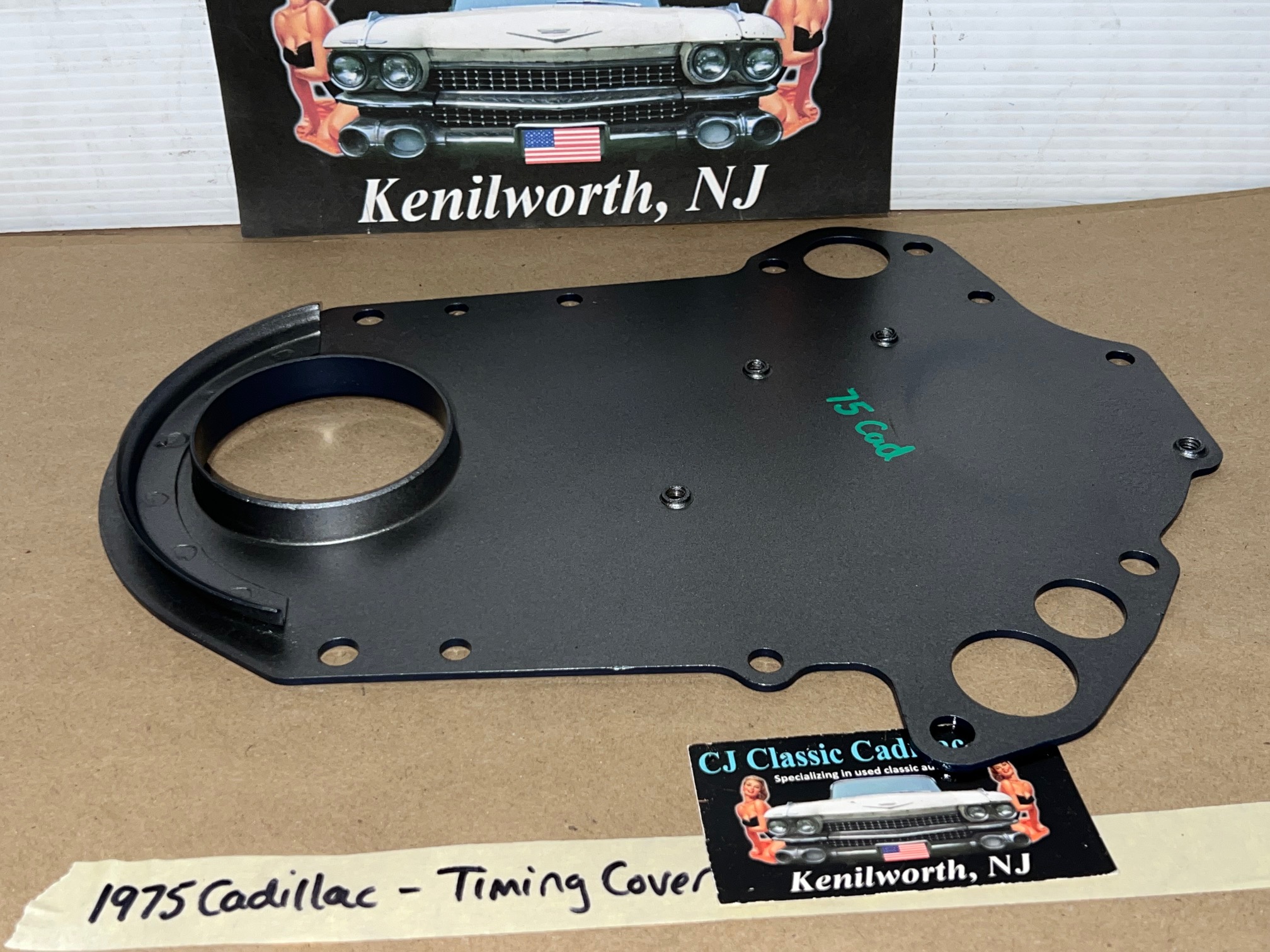 OEM 1968 1969 1970 1971 1972 1973 1974 1975 1976 Cadillac Eldorado Deville Fleetwood Calais 472/500 Engine FRONT TIMING CHAIN COVER #3633103 - Image 13