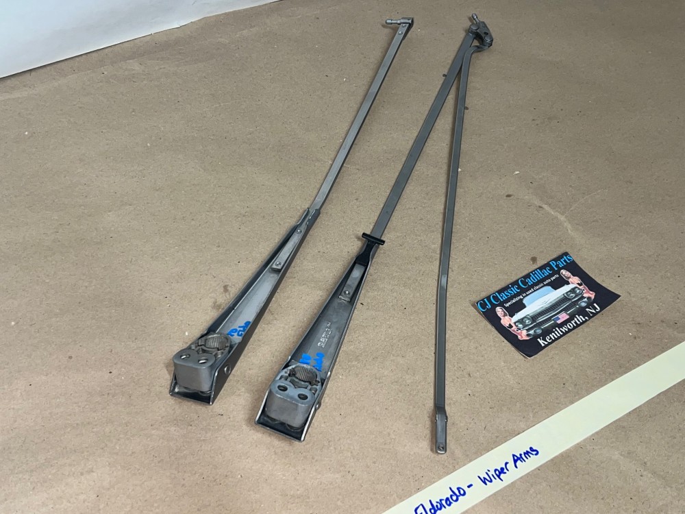 OEM 1969 1970 Cadillac Eldorado WINDSHIELD WIPER ARMS - LEFT & RIGHT - Image 6