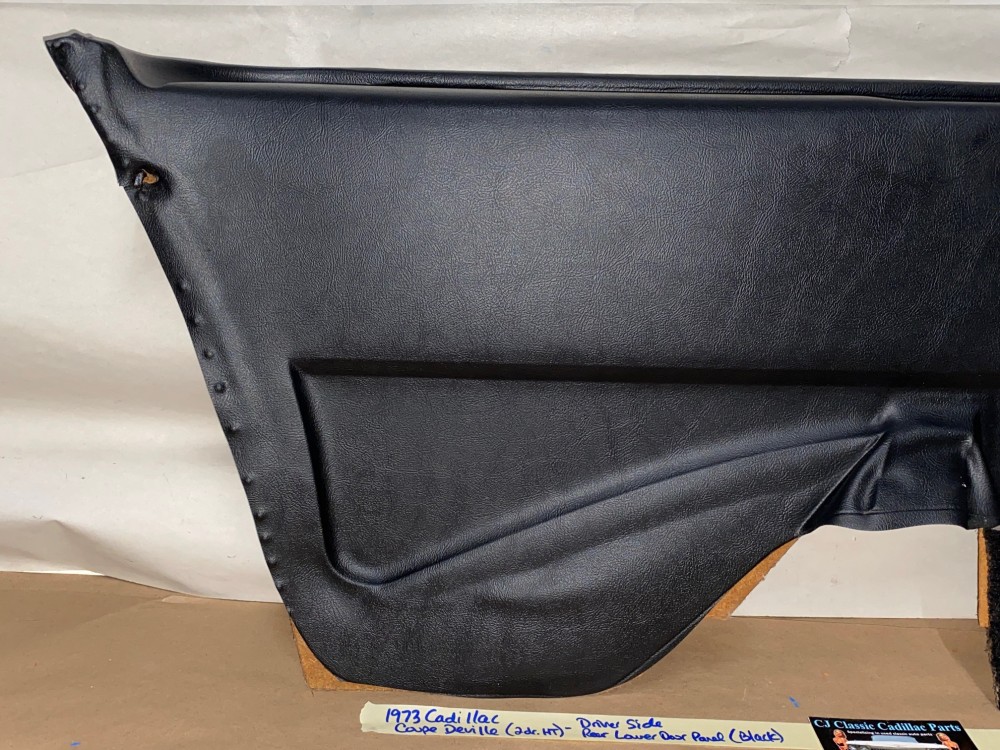 OEM 1971 1972 1973 1974 1975 1976 Cadillac Coupe Deville Calais 2 Dr LEFT DRIVER SIDE REAR LOWER DOOR PANEL ARM REST BLACK - Image 4
