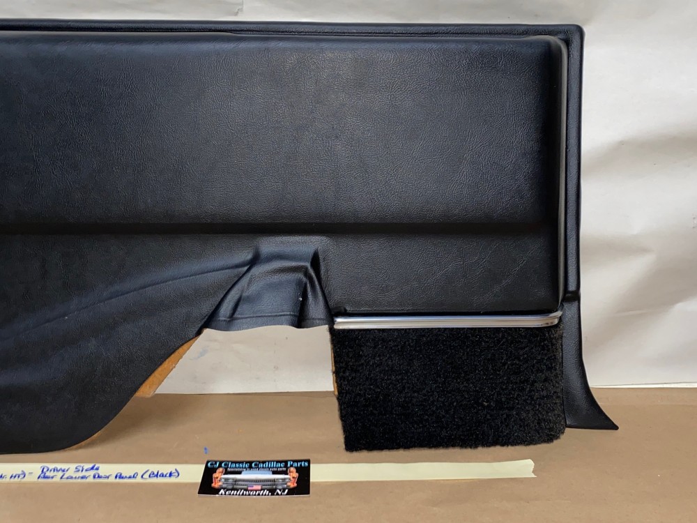 OEM 1971 1972 1973 1974 1975 1976 Cadillac Coupe Deville Calais 2 Dr LEFT DRIVER SIDE REAR LOWER DOOR PANEL ARM REST BLACK - Image 5