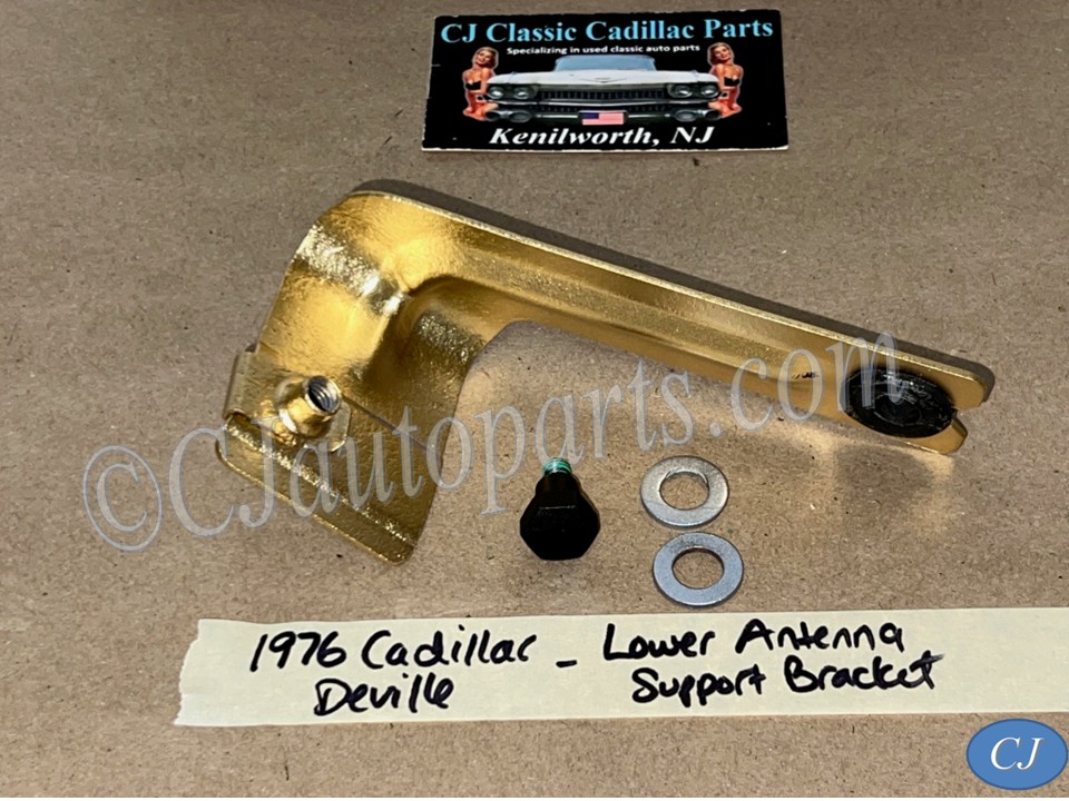 OEM 1973 1974 1975 1976 Cadillac Deville Calais Fleetwood 1973 1974 1975 1976 1977 1978 Eldorado LOWER ANTENNA SUPPORT MOUNTING BRACKET WITH SCREW BOLT #1602174