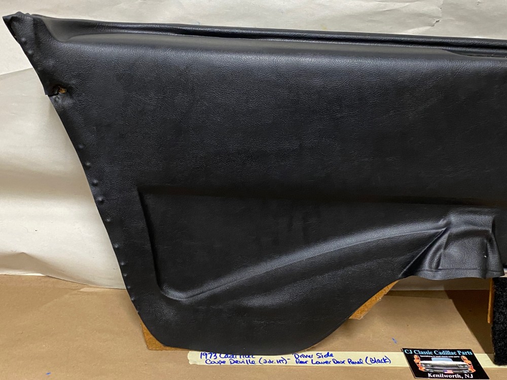 OEM 1971 1972 1973 1974 1975 1976 Cadillac Coupe Deville Calais 2 Dr LEFT DRIVER SIDE REAR LOWER DOOR PANEL ARM REST BLACK - Image 12
