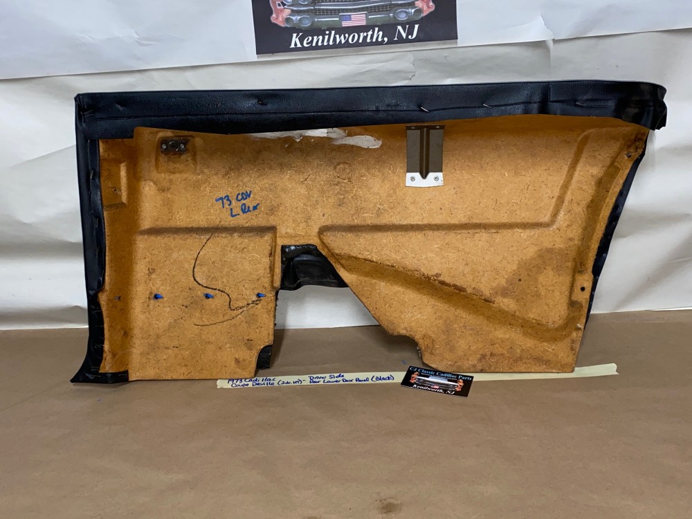 OEM 1971 1972 1973 1974 1975 1976 Cadillac Coupe Deville Calais 2 Dr LEFT DRIVER SIDE REAR LOWER DOOR PANEL ARM REST BLACK - Image 15