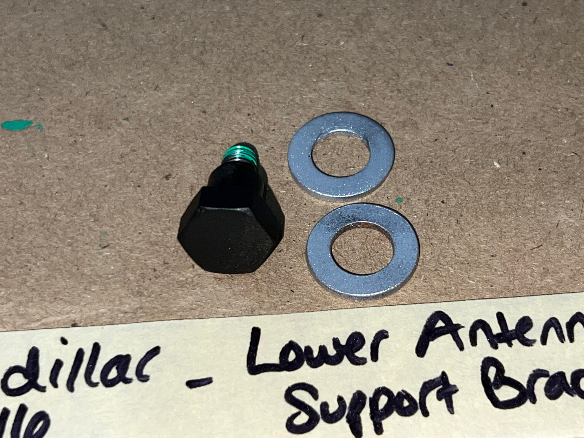 OEM 1973 1974 1975 1976 Cadillac Deville Calais Fleetwood 1973 1974 1975 1976 1977 1978 Eldorado LOWER ANTENNA SUPPORT MOUNTING BRACKET WITH SCREW BOLT #1602174 - Image 9