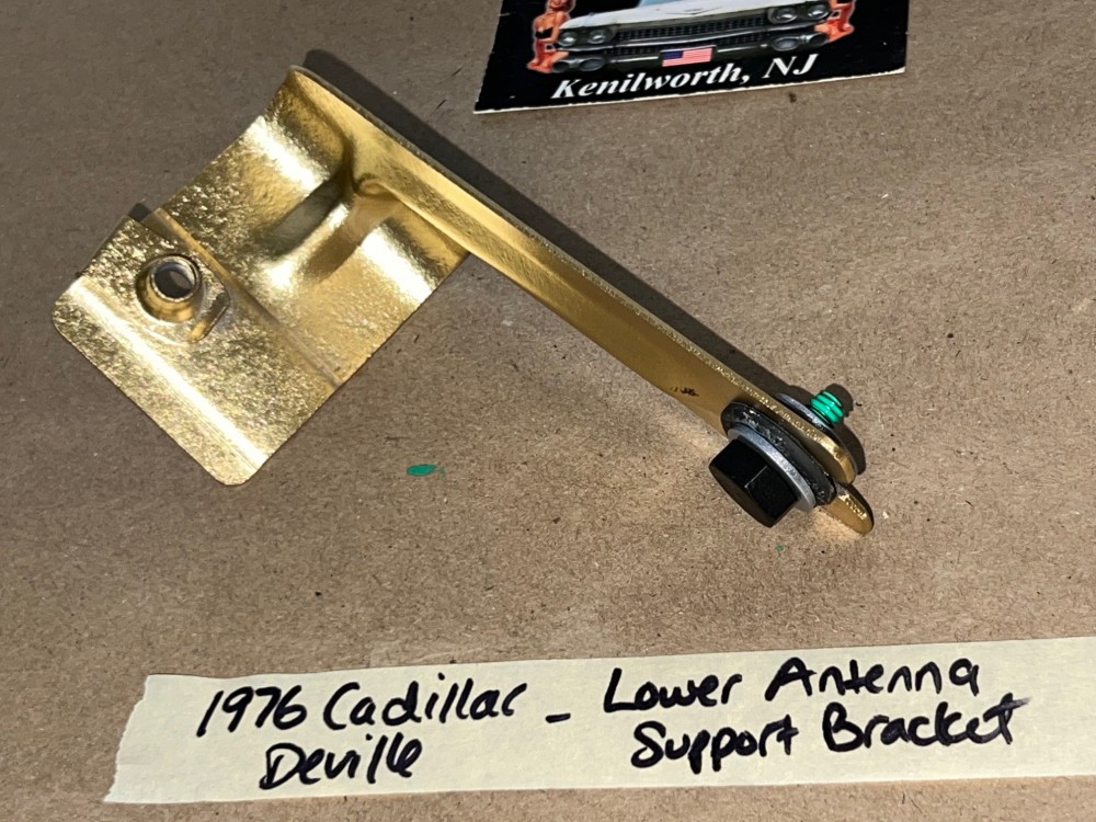 OEM 1973 1974 1975 1976 Cadillac Deville Calais Fleetwood 1973 1974 1975 1976 1977 1978 Eldorado LOWER ANTENNA SUPPORT MOUNTING BRACKET WITH SCREW BOLT #1602174 - Image 10