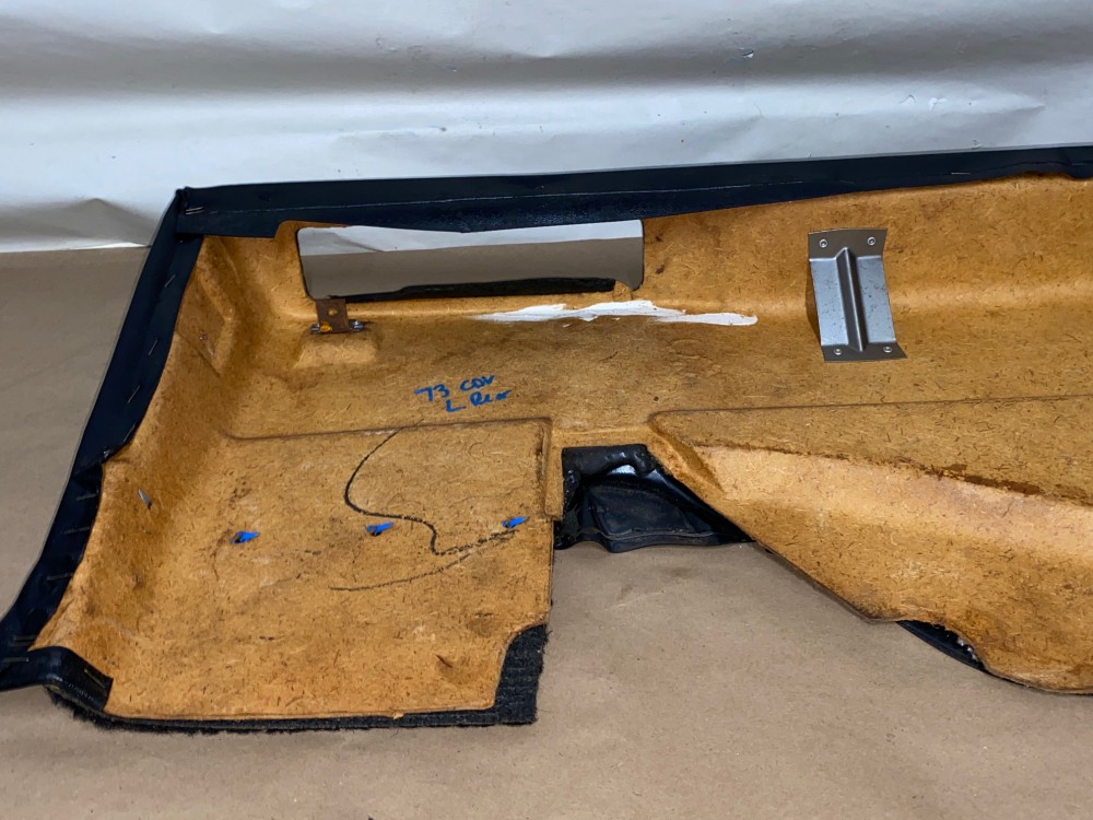 OEM 1971 1972 1973 1974 1975 1976 Cadillac Coupe Deville Calais 2 Dr LEFT DRIVER SIDE REAR LOWER DOOR PANEL ARM REST BLACK - Image 23