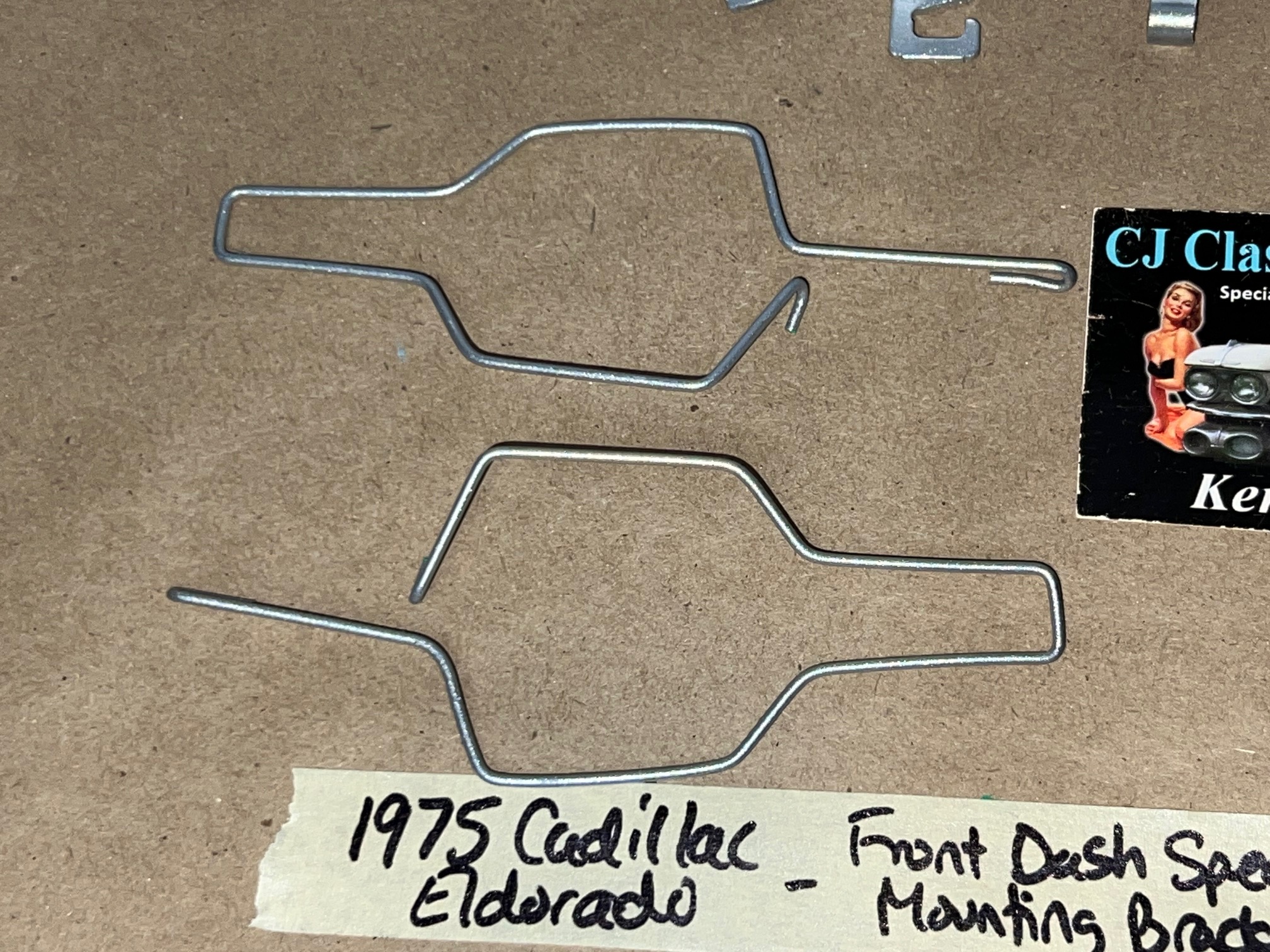 OEM 1974 1975 1976 Cadillac Deville Fleetwood Calais 1974 1975 1976 1977 1978 Eldorado FRONT DASH SPEAKER & GRILL MOUNTING BRACKETS & HARDWARE CLIPS - Image 4