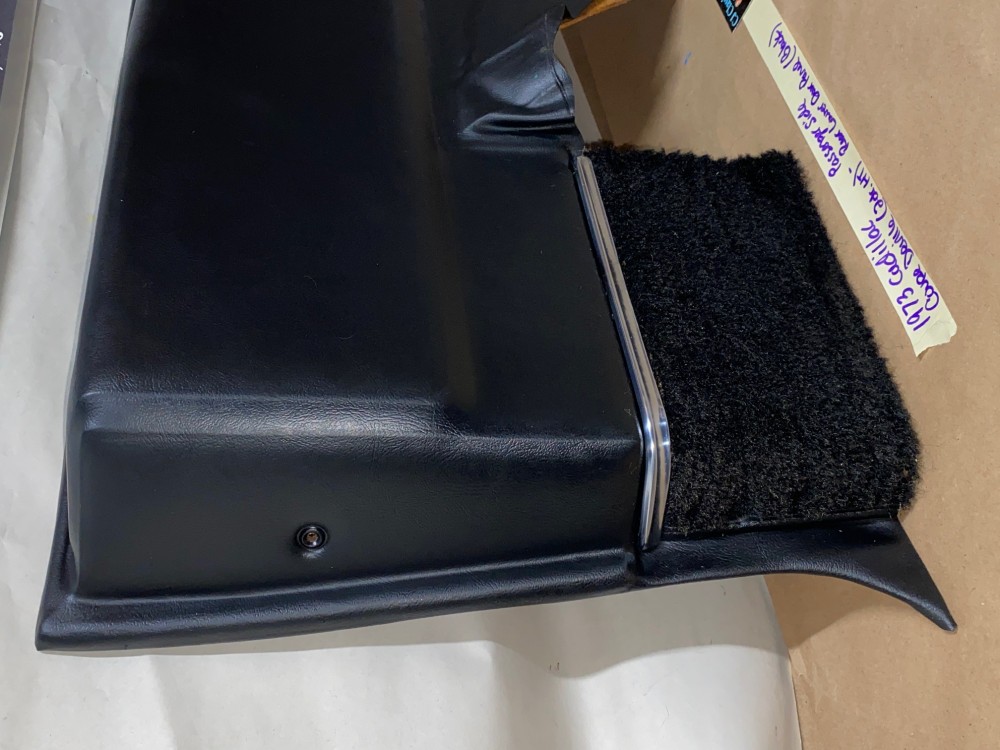 OEM 1971 1972 1973 1974 1975 1976 Cadillac Coupe Deville Calais 2 Dr RIGHT PASSENGER SIDE REAR LOWER DOOR PANEL ARM REST BLACK - Image 6