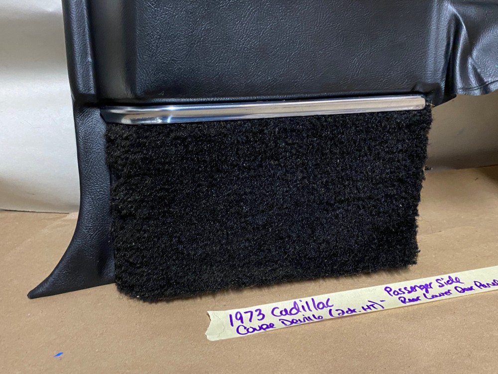 OEM 1971 1972 1973 1974 1975 1976 Cadillac Coupe Deville Calais 2 Dr RIGHT PASSENGER SIDE REAR LOWER DOOR PANEL ARM REST BLACK - Image 7