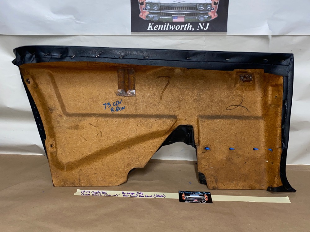 OEM 1971 1972 1973 1974 1975 1976 Cadillac Coupe Deville Calais 2 Dr RIGHT PASSENGER SIDE REAR LOWER DOOR PANEL ARM REST BLACK - Image 13