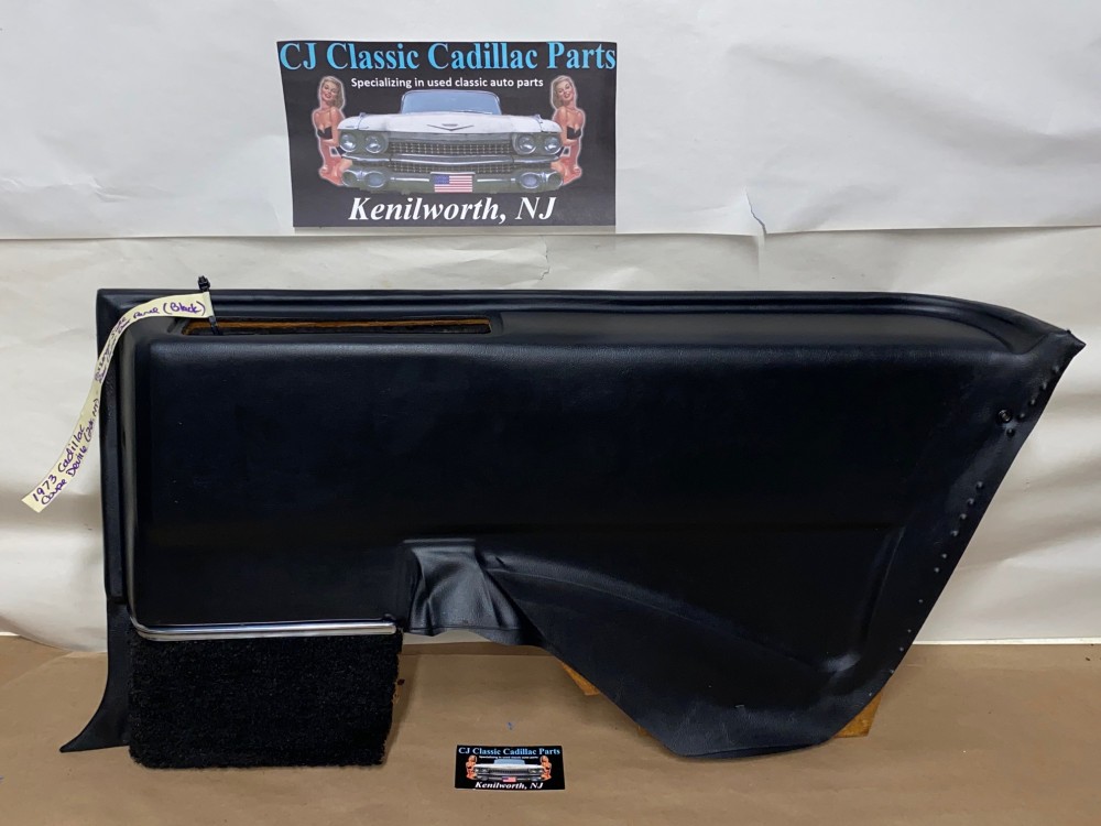 OEM 1971 1972 1973 1974 1975 1976 Cadillac Coupe Deville Calais 2 Dr RIGHT PASSENGER SIDE REAR LOWER DOOR PANEL ARM REST BLACK - Image 20