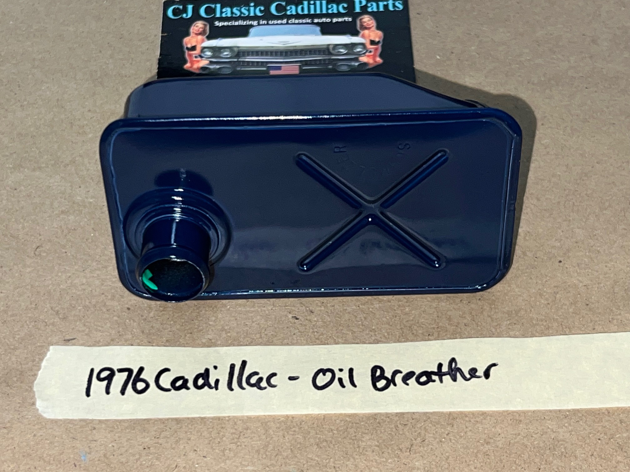 RESTORED 1971 1972 1973 1974 1975 1976 1977 1978 1979 Cadillac Eldorado Deville Fleetwood Calais 425/472/500 ENGINE AIR CLEANER VALVE COVER OIL BREATHER #1498445 - Image 5