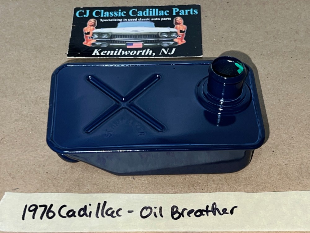 RESTORED 1971 1972 1973 1974 1975 1976 1977 1978 1979 Cadillac Eldorado Deville Fleetwood Calais 425/472/500 ENGINE AIR CLEANER VALVE COVER OIL BREATHER #1498445 - Image 3