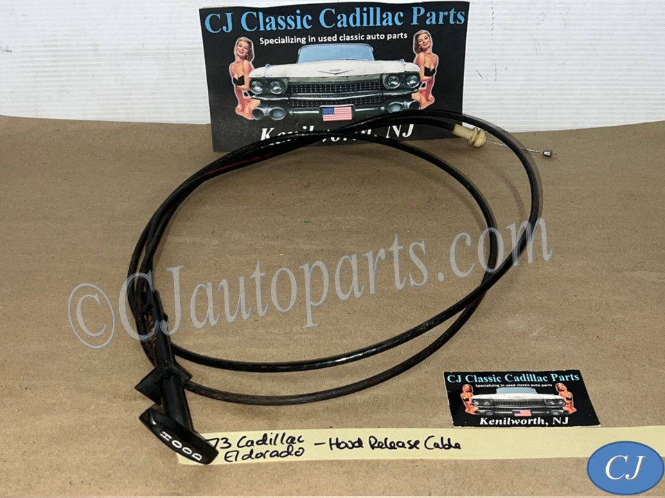 OEM 1974 1975 1976 Cadillac Deville Fleetwood Calais 1974 1975 1976 1977 1978 Eldorado HOOD RELEASE CABLE HANDLE LEVER CONTROL #9731434