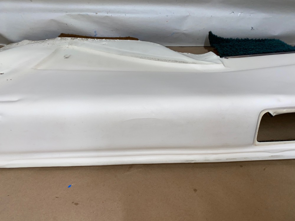 OEM 1971 1972 1973 1974 1975 1976 Cadillac Coupe Deville Calais 2 Dr RIGHT PASSENGER SIDE REAR LOWER DOOR PANEL ARM REST ~ WHITE WITH GREEN CARPET - Image 12