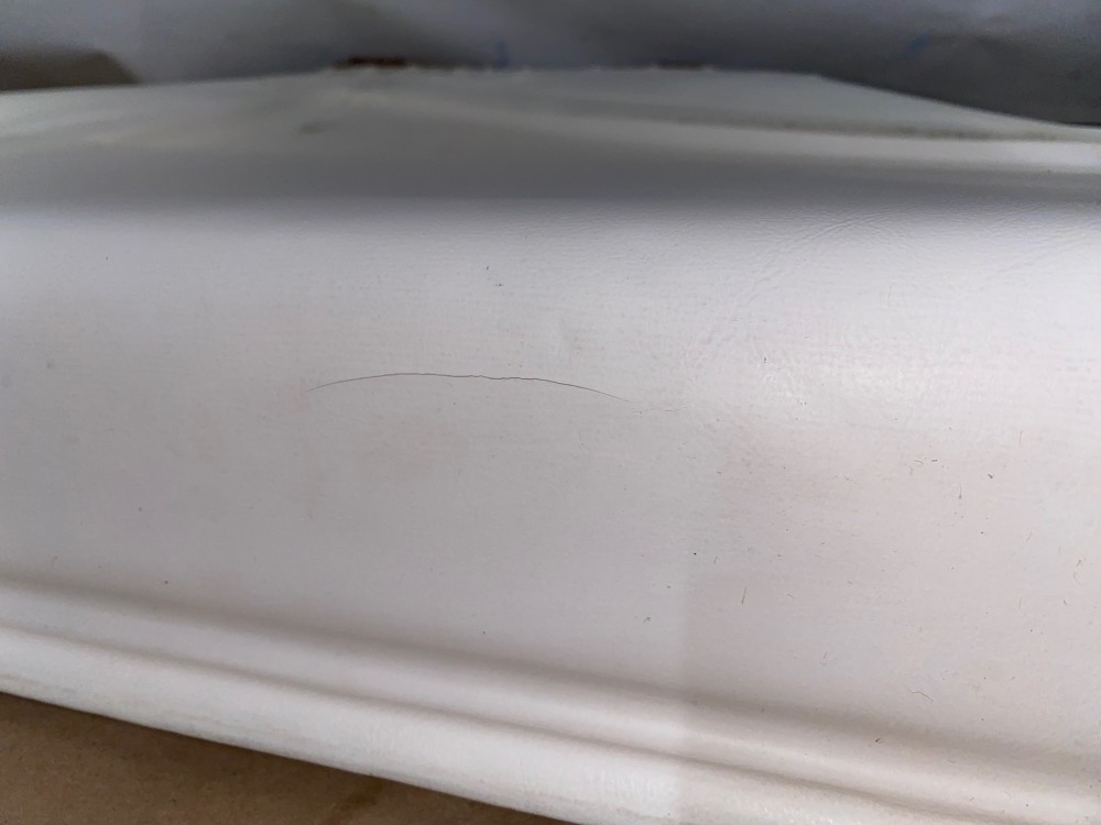OEM 1971 1972 1973 1974 1975 1976 Cadillac Coupe Deville Calais 2 Dr RIGHT PASSENGER SIDE REAR LOWER DOOR PANEL ARM REST ~ WHITE WITH GREEN CARPET - Image 13