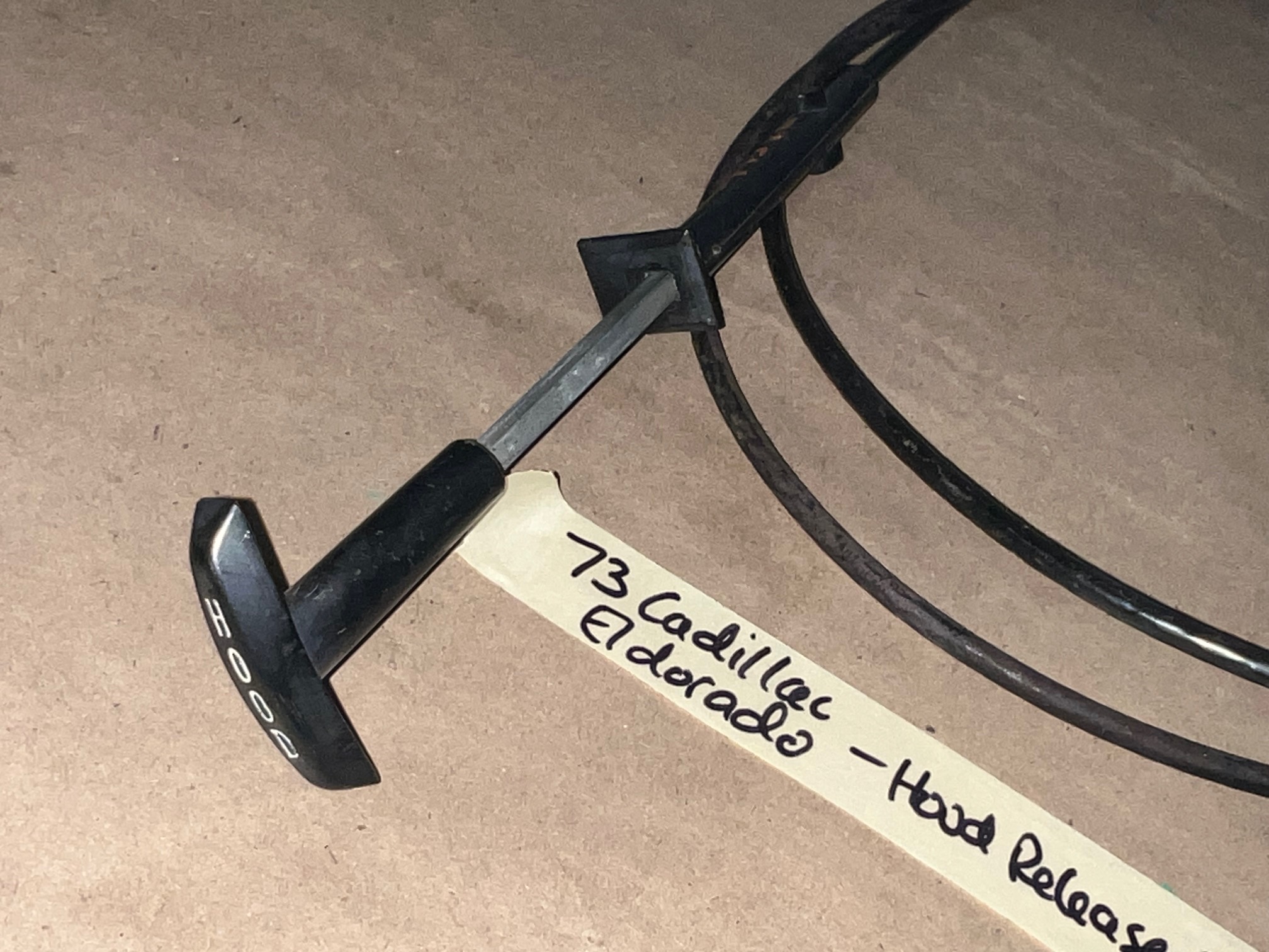 OEM 1974 1975 1976 Cadillac Deville Fleetwood Calais 1974 1975 1976 1977 1978 Eldorado HOOD RELEASE CABLE HANDLE LEVER CONTROL #9731434 - Image 11