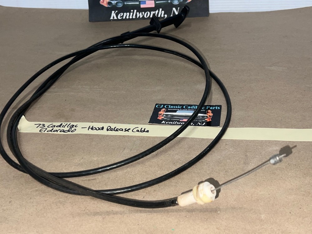 OEM 1974 1975 1976 Cadillac Deville Fleetwood Calais 1974 1975 1976 1977 1978 Eldorado HOOD RELEASE CABLE HANDLE LEVER CONTROL #9731434 - Image 7