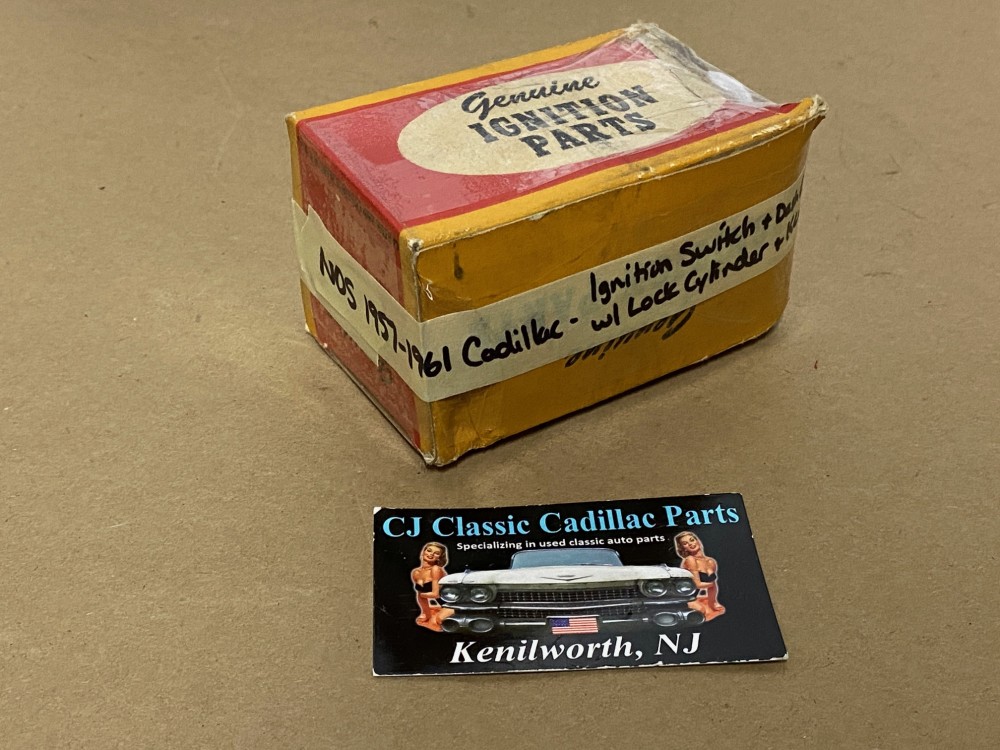 NOS 1957 1958 1959 1960 1961 CADILLAC IGNITION SWITCH DASH LIGHT BRACKET WITH LOCK CYLINDER & KEY - Image 22