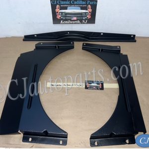 OEM 1965 1966 1967 Cadillac Deville Calais Fleetwood 1965 1966 Eldorado RADIATOR FAN SHROUD COMPLETE SET - TOP, RH, LH #1483977/#1490032/#1490031