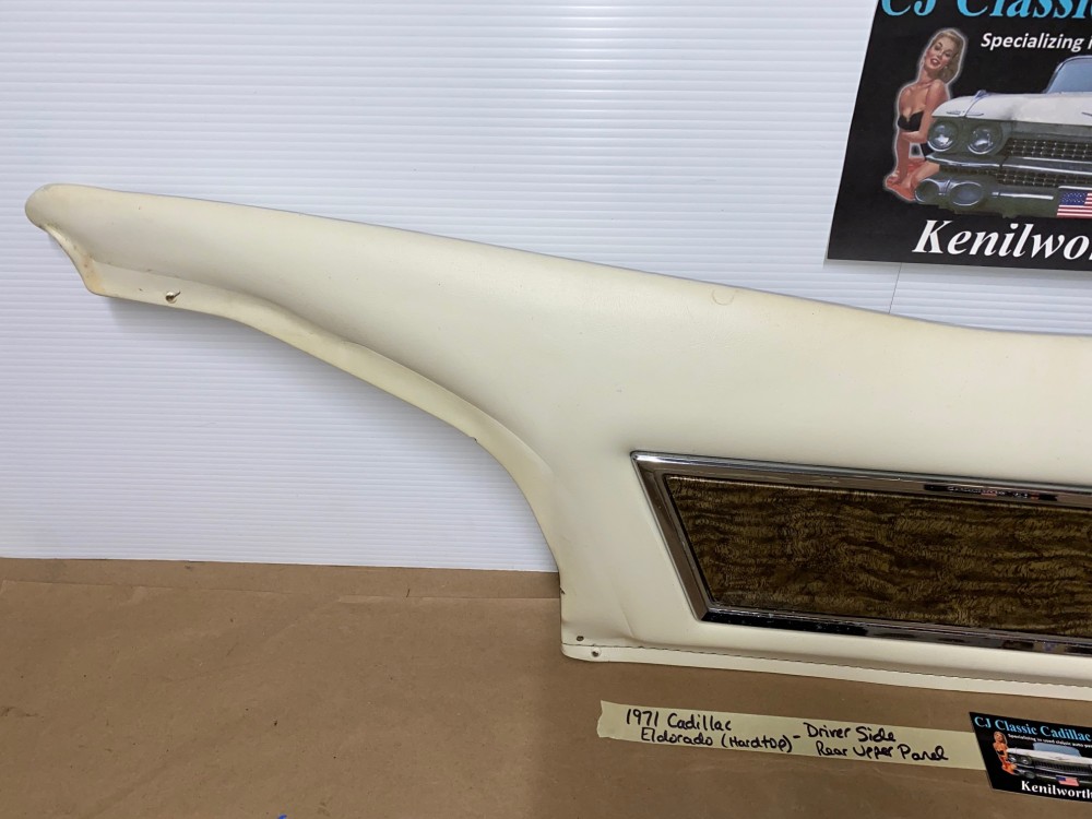 OEM 1971 1972 Cadillac Eldorado 2 Door HardTop LEFT DRIVER SIDE REAR UPPER DOOR PANEL TRIM - Image 2