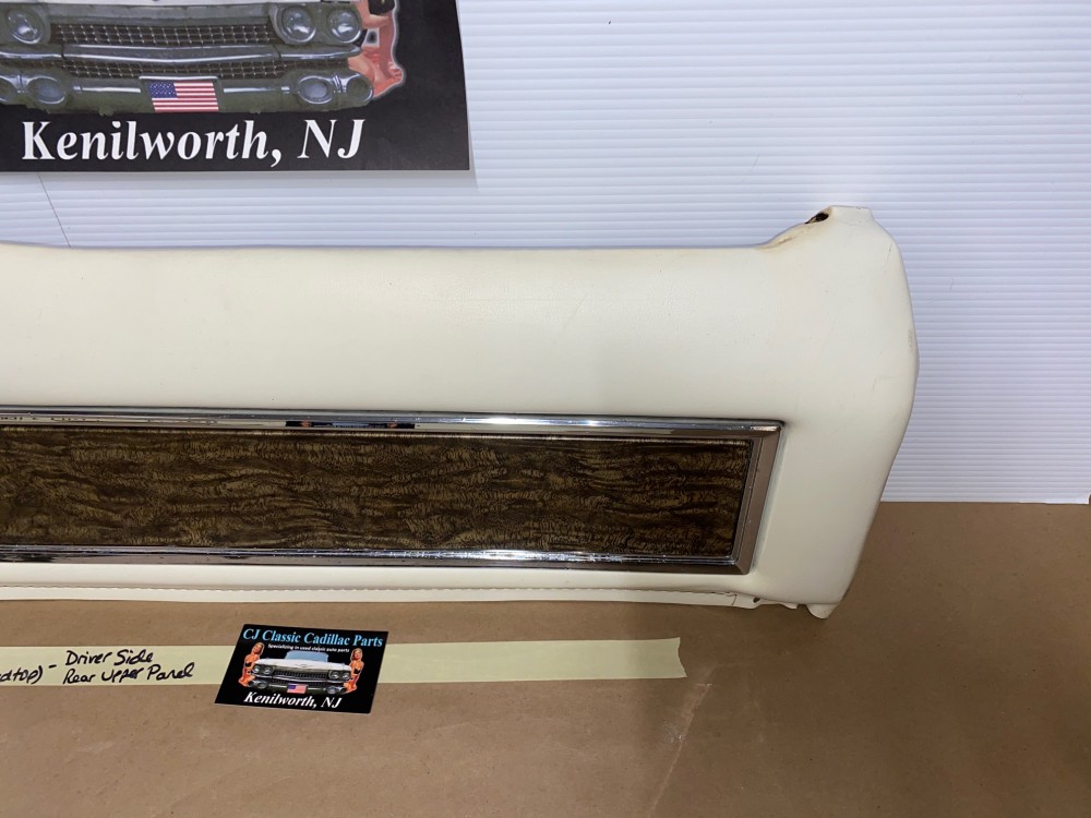 OEM 1971 1972 Cadillac Eldorado 2 Door HardTop LEFT DRIVER SIDE REAR UPPER DOOR PANEL TRIM - Image 4