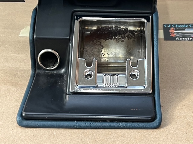 OEM 1974 1975 1976 Cadillac Deville Eldorado Fleetwood Calais DASH ASHTRAY ASH TRAY ASSEMBLY WITH TRACKS (BLUE) - Image 5