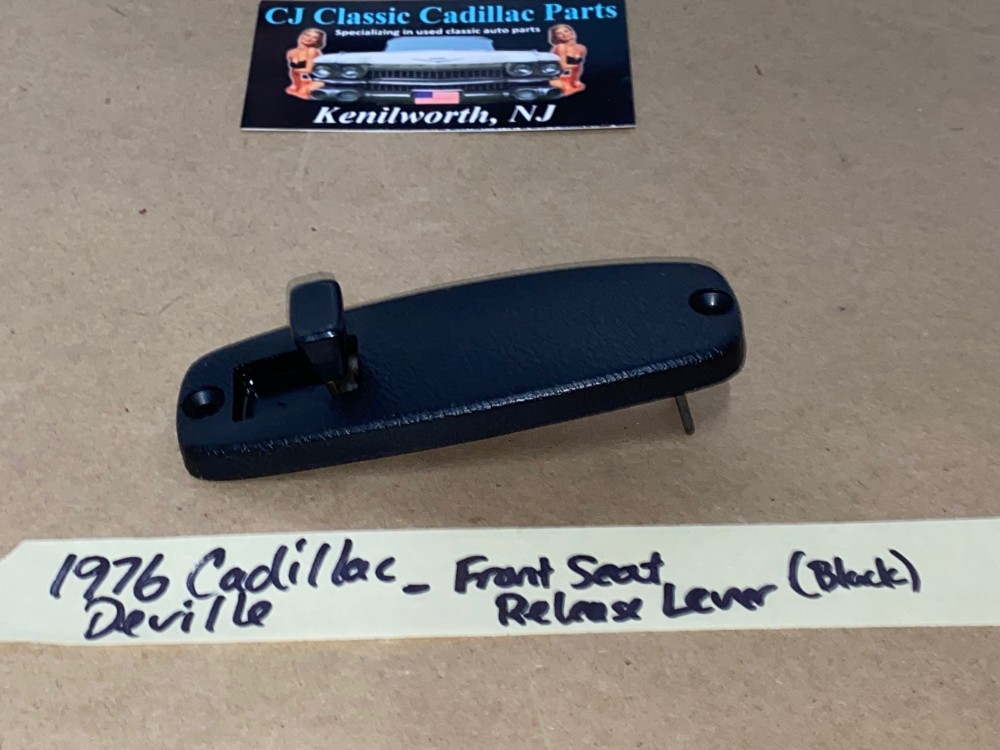 OEM 1971 1972 1973 1974 1975 1976 Cadillac Deville Calais 1971 1972 1973 1974 1975 1976 1977 1978 Eldorado FRONT SEAT BACK RELEASE LEVER HANDLE KNOB - BLACK #9836756/#9836755 - Image 4