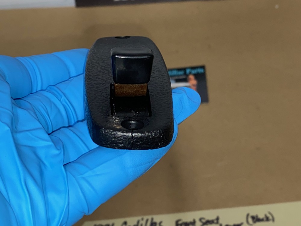 OEM 1971 1972 1973 1974 1975 1976 Cadillac Deville Calais 1971 1972 1973 1974 1975 1976 1977 1978 Eldorado FRONT SEAT BACK RELEASE LEVER HANDLE KNOB - BLACK #9836756/#9836755 - Image 20