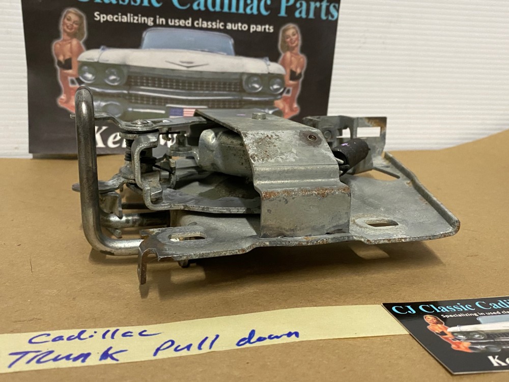 OEM 1962 1963 1964 1965 1966 1967 1968 1969 1970 1971 1972 1973 Cadillac Eldorado Deville Fleetwood Calais REAR DECK LID MECHANICAL TRUNK LATCH PULLDOWN MECHANISM #4876992/#4843754/#8756577 - Image 8