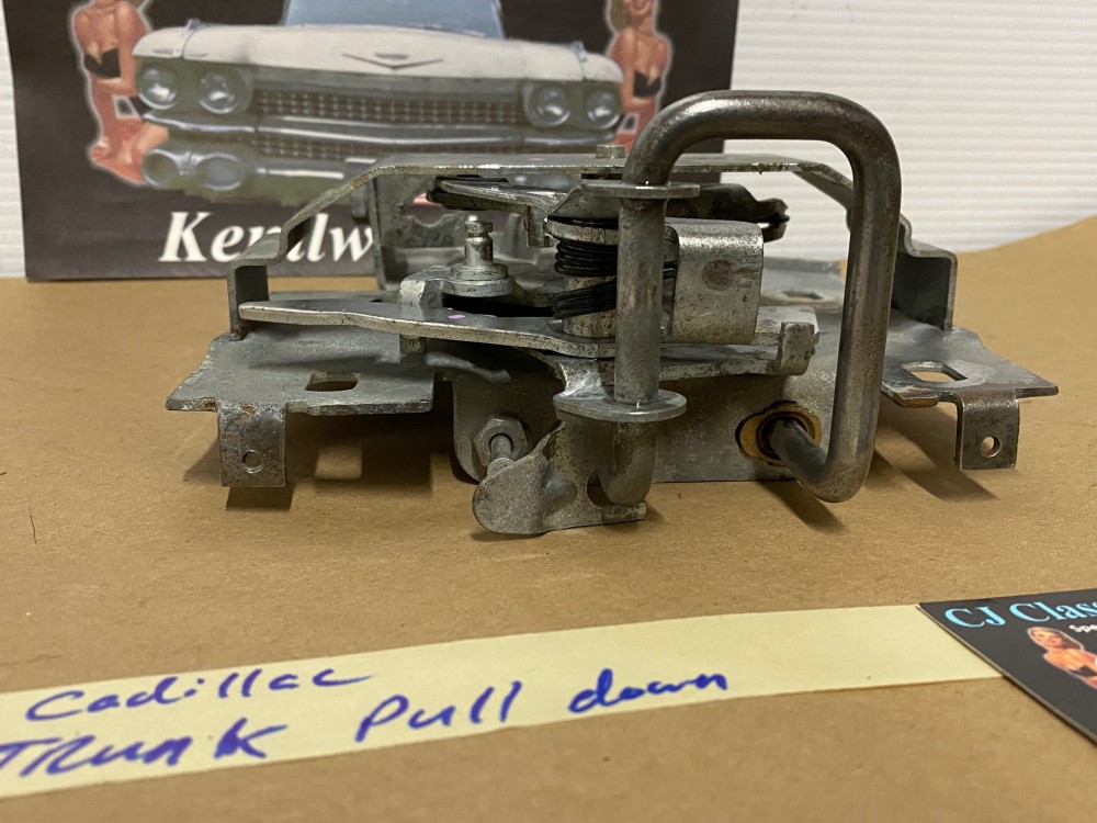 OEM 1962 1963 1964 1965 1966 1967 1968 1969 1970 1971 1972 1973 Cadillac Eldorado Deville Fleetwood Calais REAR DECK LID MECHANICAL TRUNK LATCH PULLDOWN MECHANISM #4876992/#4843754/#8756577 - Image 9