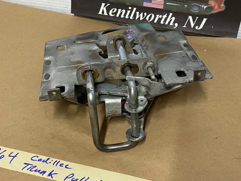 OEM 1962 1963 1964 1965 1966 1967 1968 1969 1970 1971 1972 1973 Cadillac Eldorado Deville Fleetwood Calais REAR DECK LID MECHANICAL TRUNK LATCH PULLDOWN MECHANISM #4876992/#4843754/#8756577 - Image 14